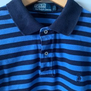Polo Ralph Lauren Classic Polo Shirt. Blue Stripes